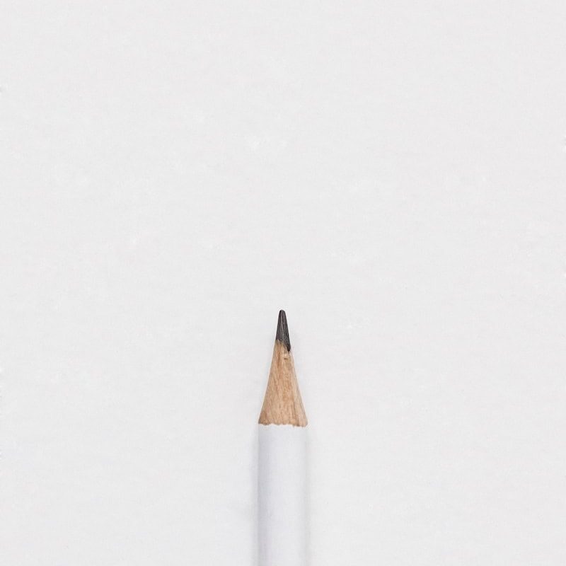 white lead pencil on surface